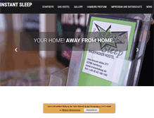 Tablet Screenshot of instantsleep.com